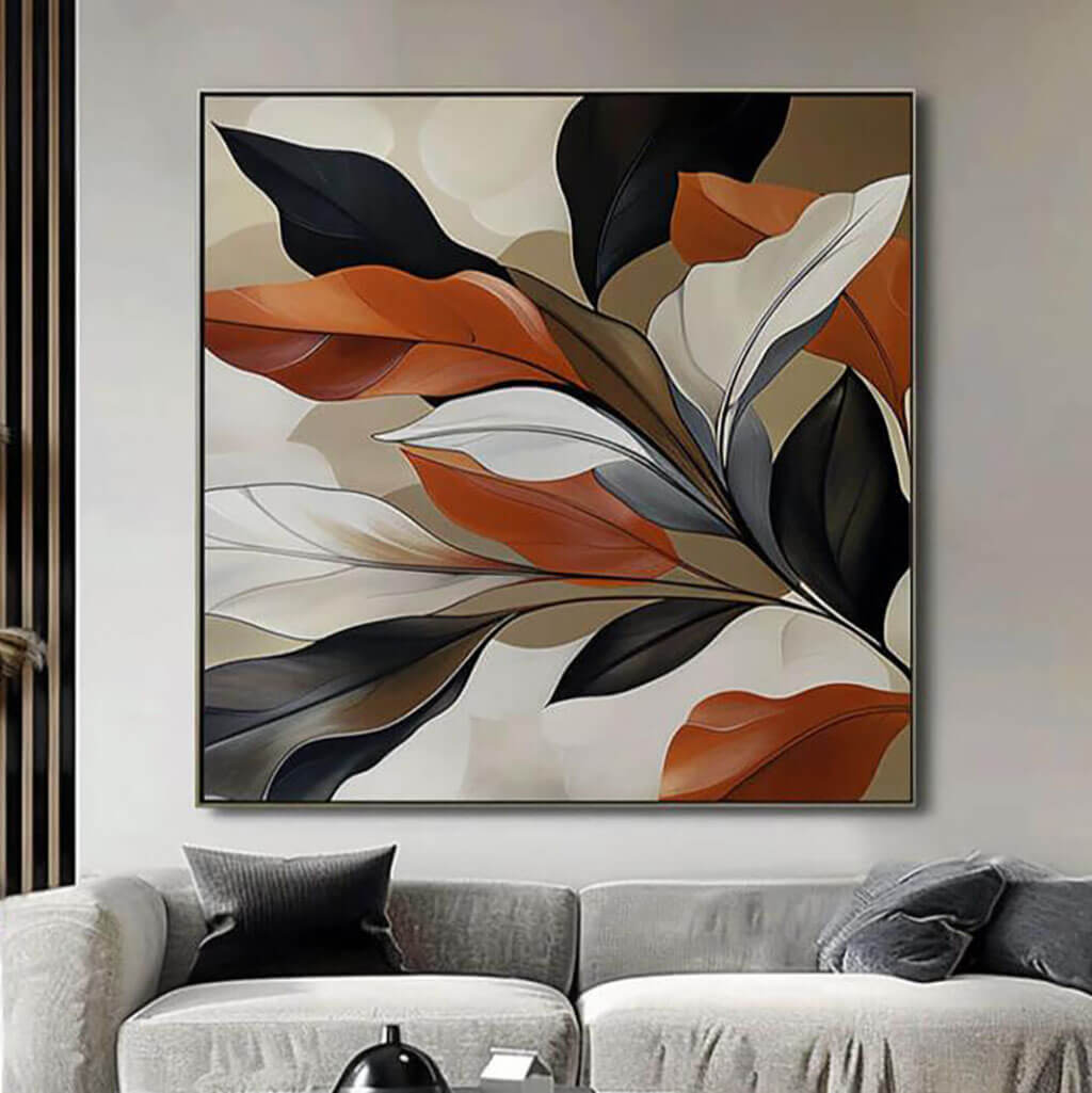 Fall Palette - Modern Botanical Canvas Art Painting