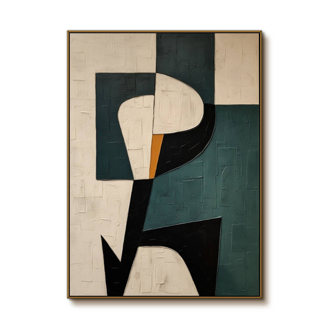 Cipher Form - Modern Geometric Canvas Wall Art