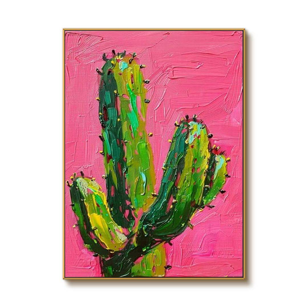 Cactus - Original Textured Abstract Wall Art