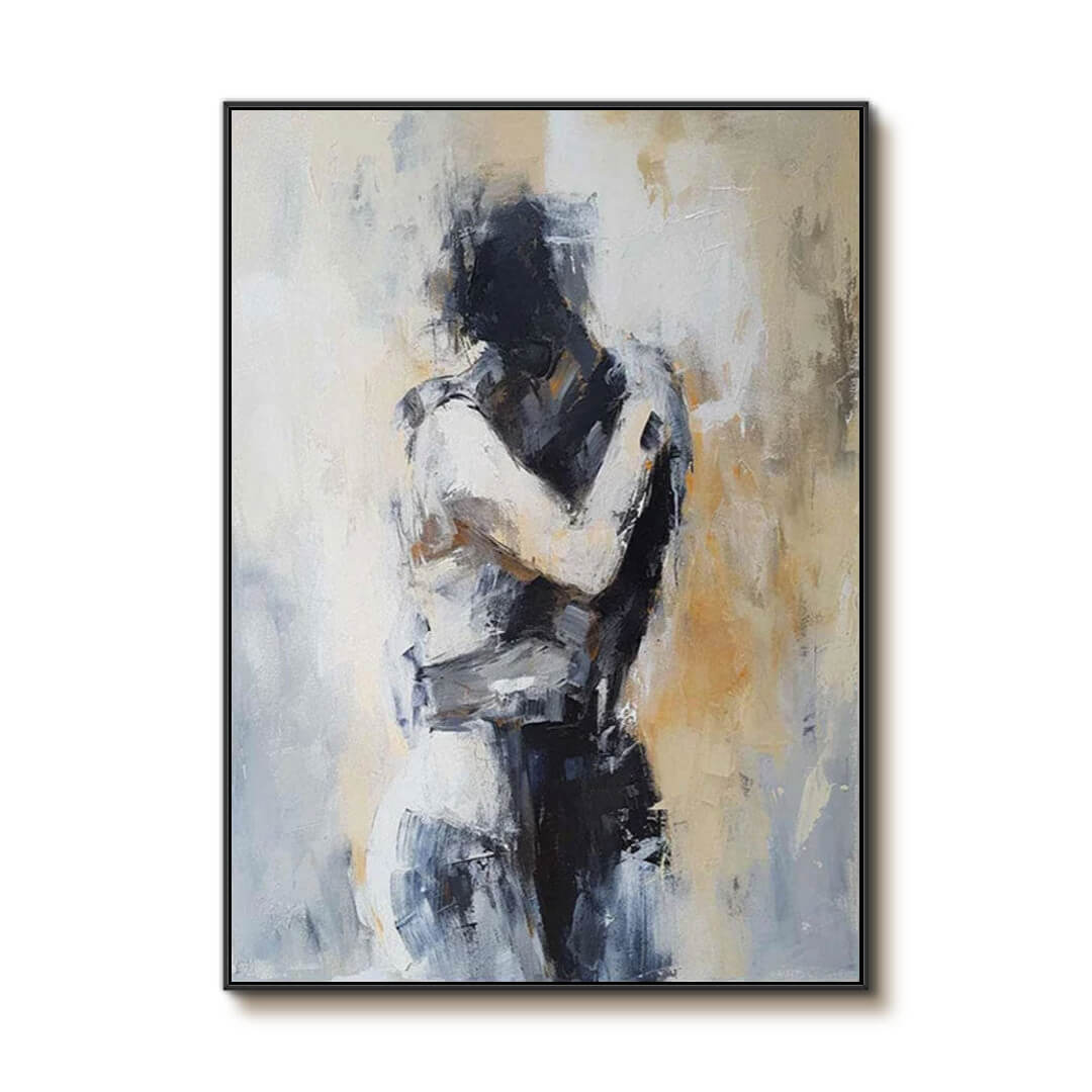 Unspoken Gravity I - Large Abstract Figure Wall Art