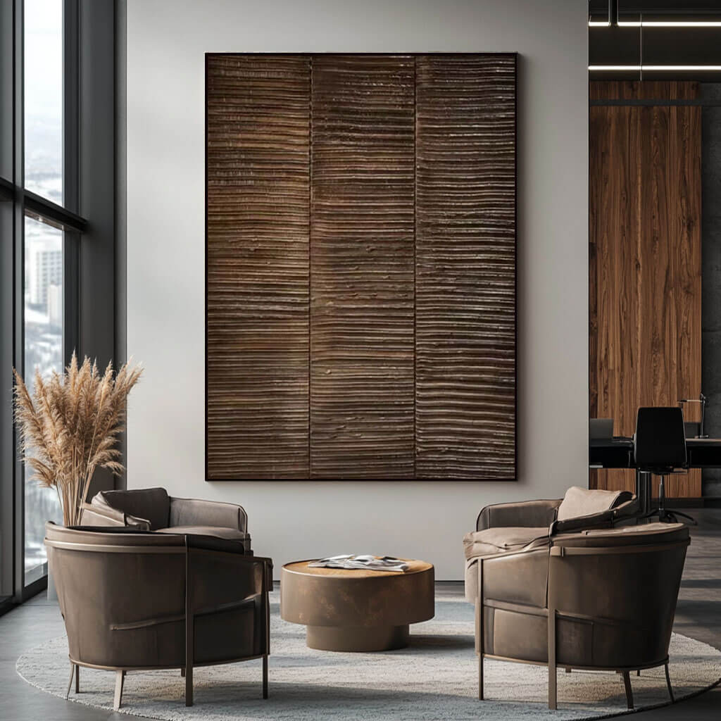 Grain Memory - Modern Wabi Sabi Neutral Art