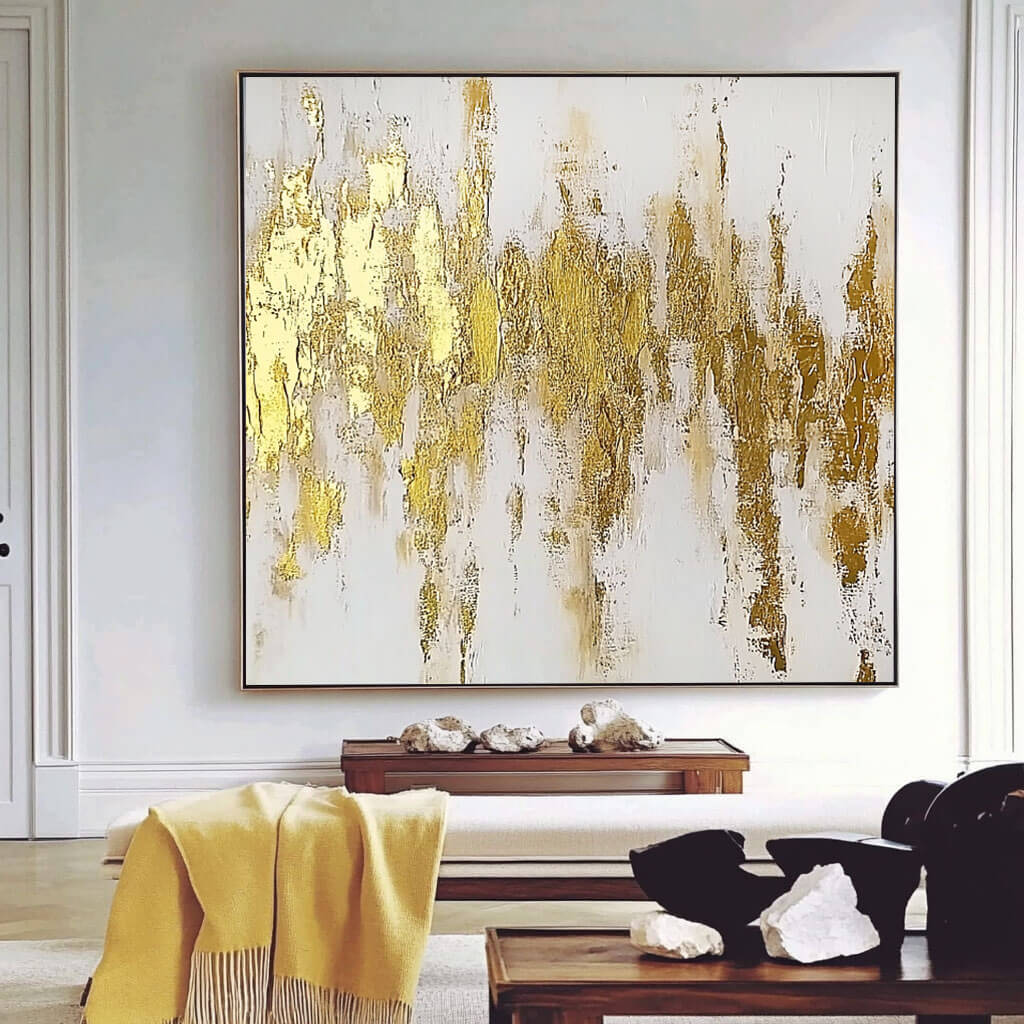 Golden Hour - Modern Abstract Wall Art Painting