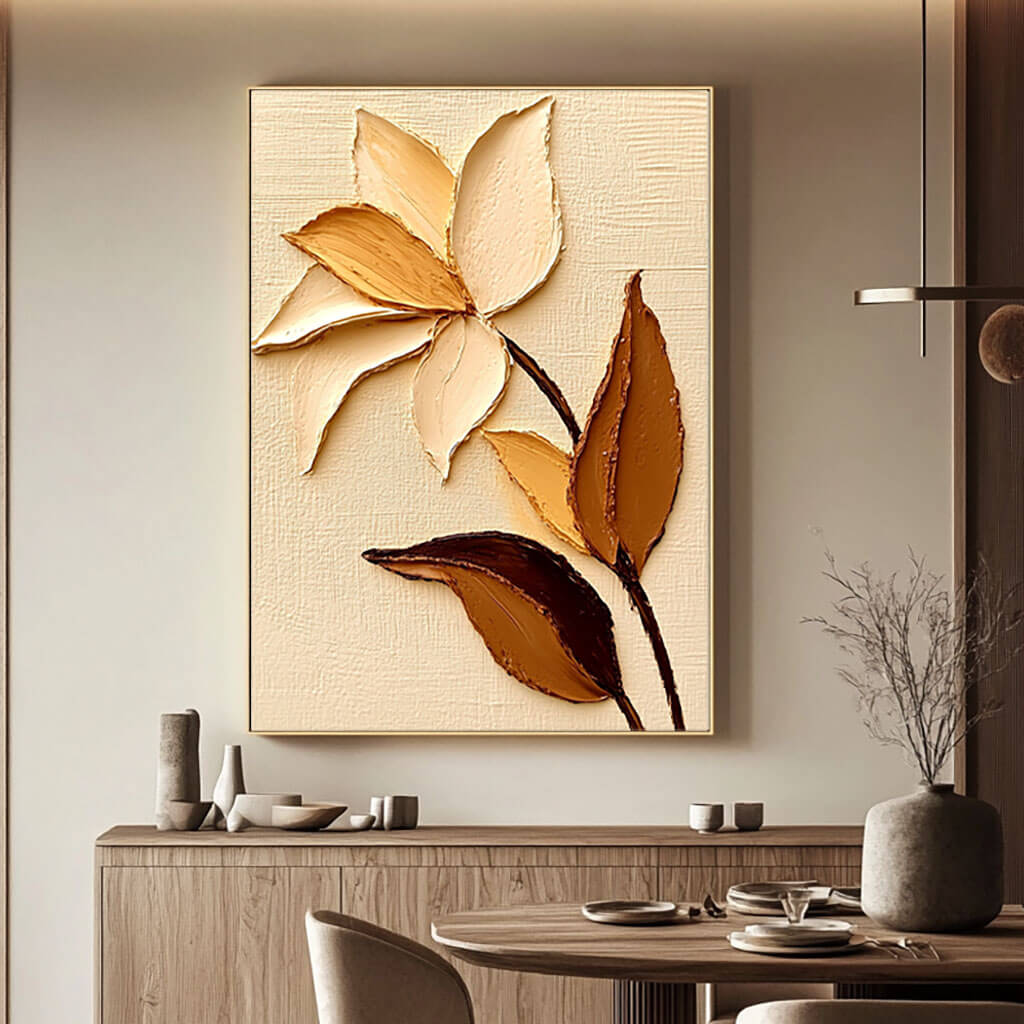Grow - Modern Flower Art Painting
