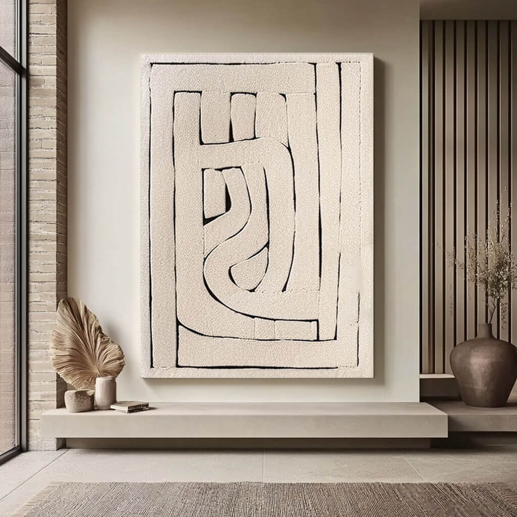 The Path Within - Abstract Wabi-Sabi Painting