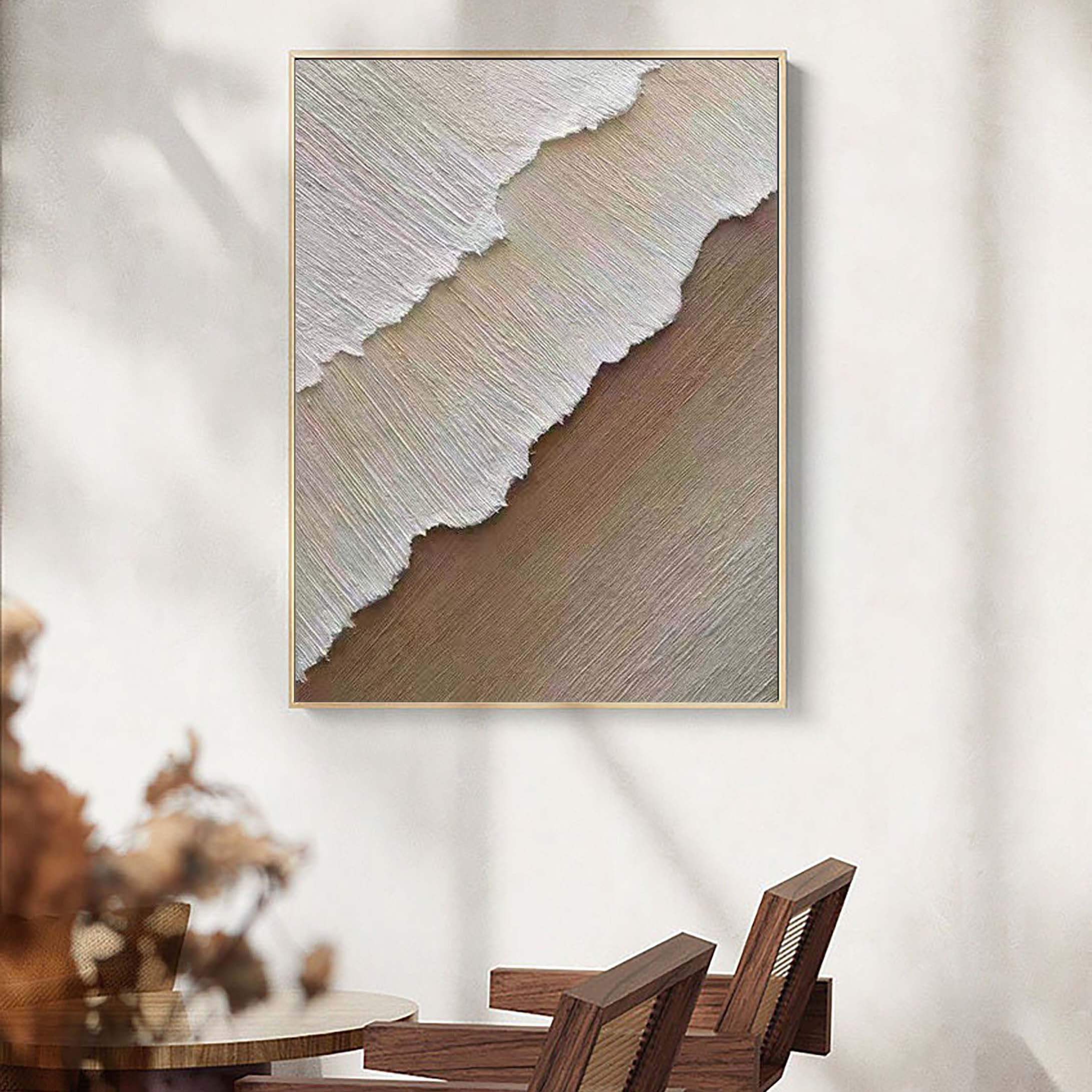Terra Sway II - Brown Textured Abstract Canvas Art Painting