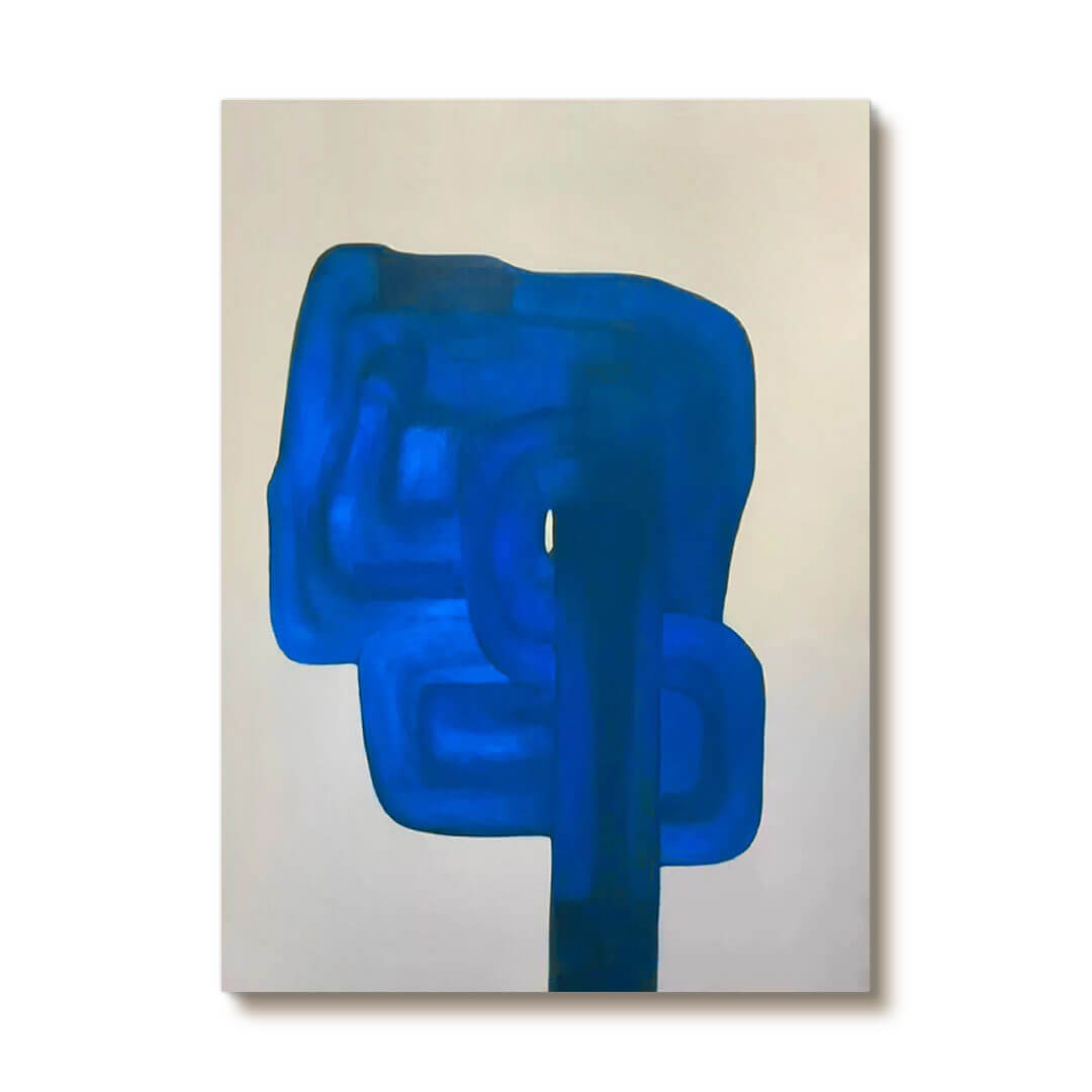 Deep Chamber - Bold Blue Abstract Art Painting