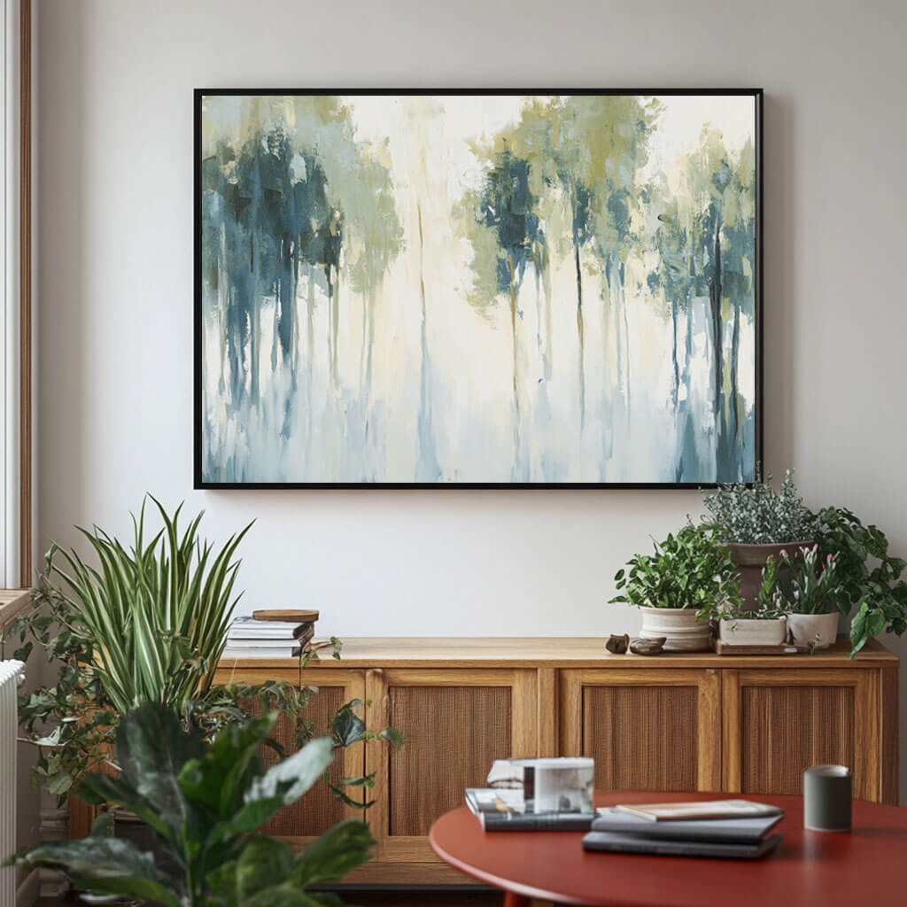 Forest Wonderland - Abstract Forest Canvas Art