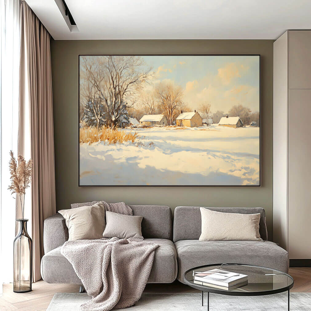 Winter Wonderland - Snowscape WallArt Painting