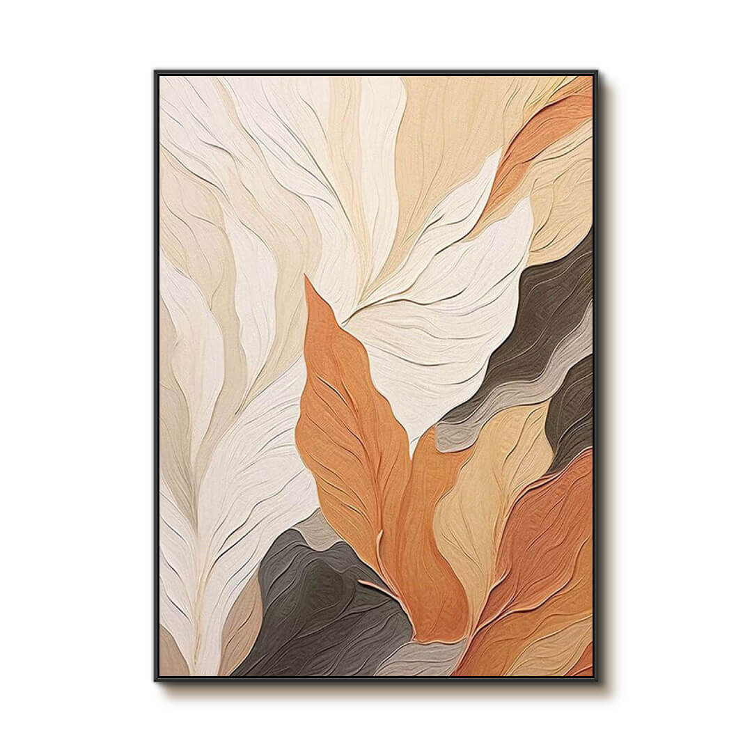 Autumn Leaves - Botanical Textured Wall Art Painting