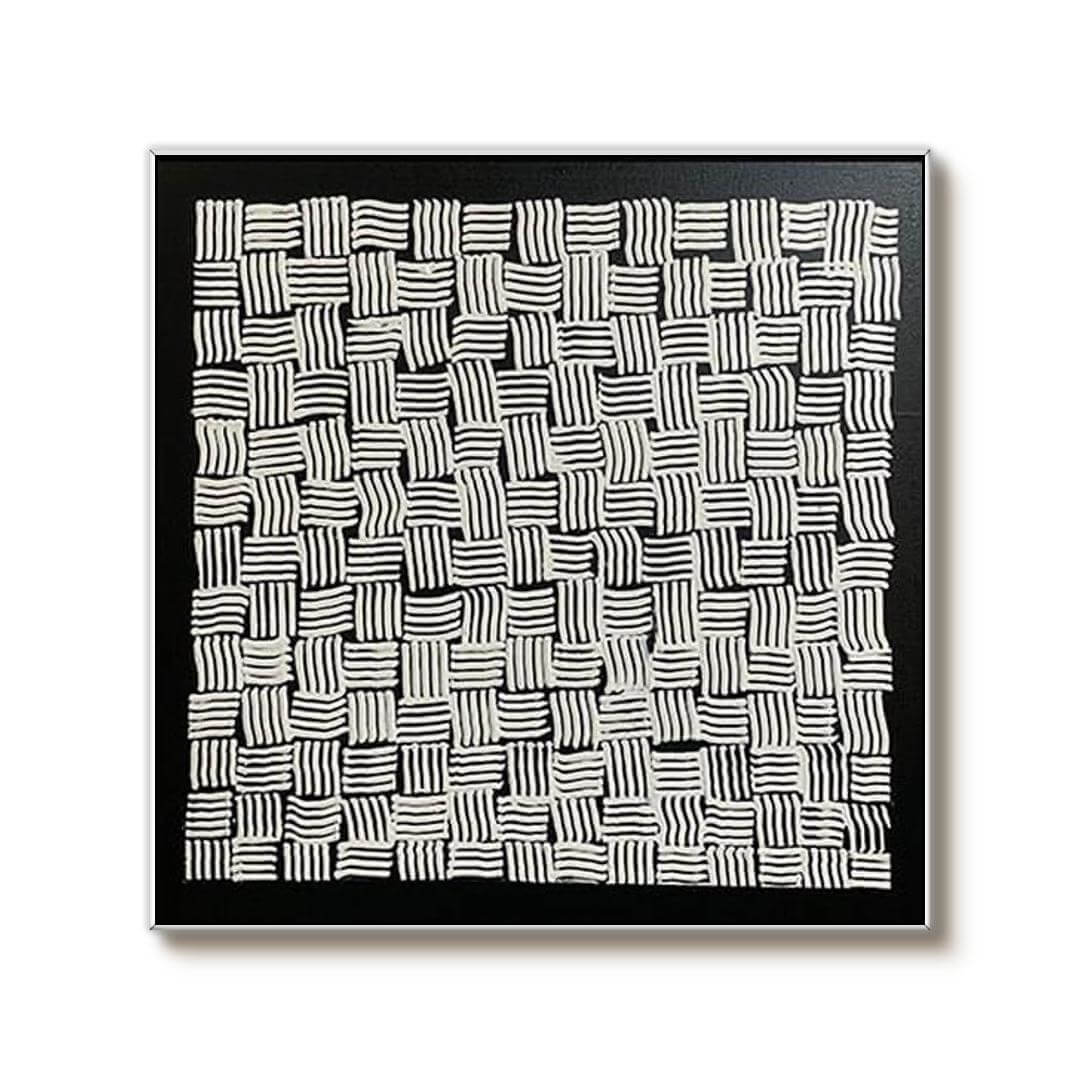 Woven Lines - Minimalist Abstract Art Painting
