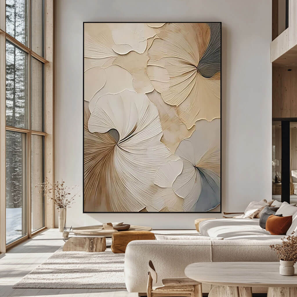 Autumn Valley - Abstract Painting of Flowers