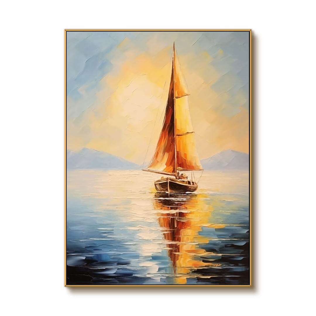 Sailboat - Seascape Wall Art Painting