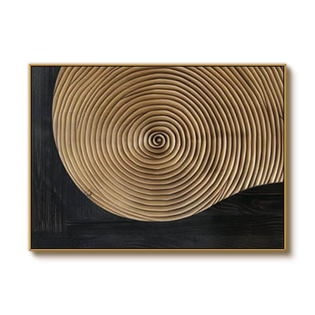 Circular Echoes - Minimalist Abstract Wall Art Painting