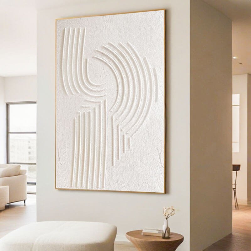 Echoes - Texture Minimalist Wall Art Painting
