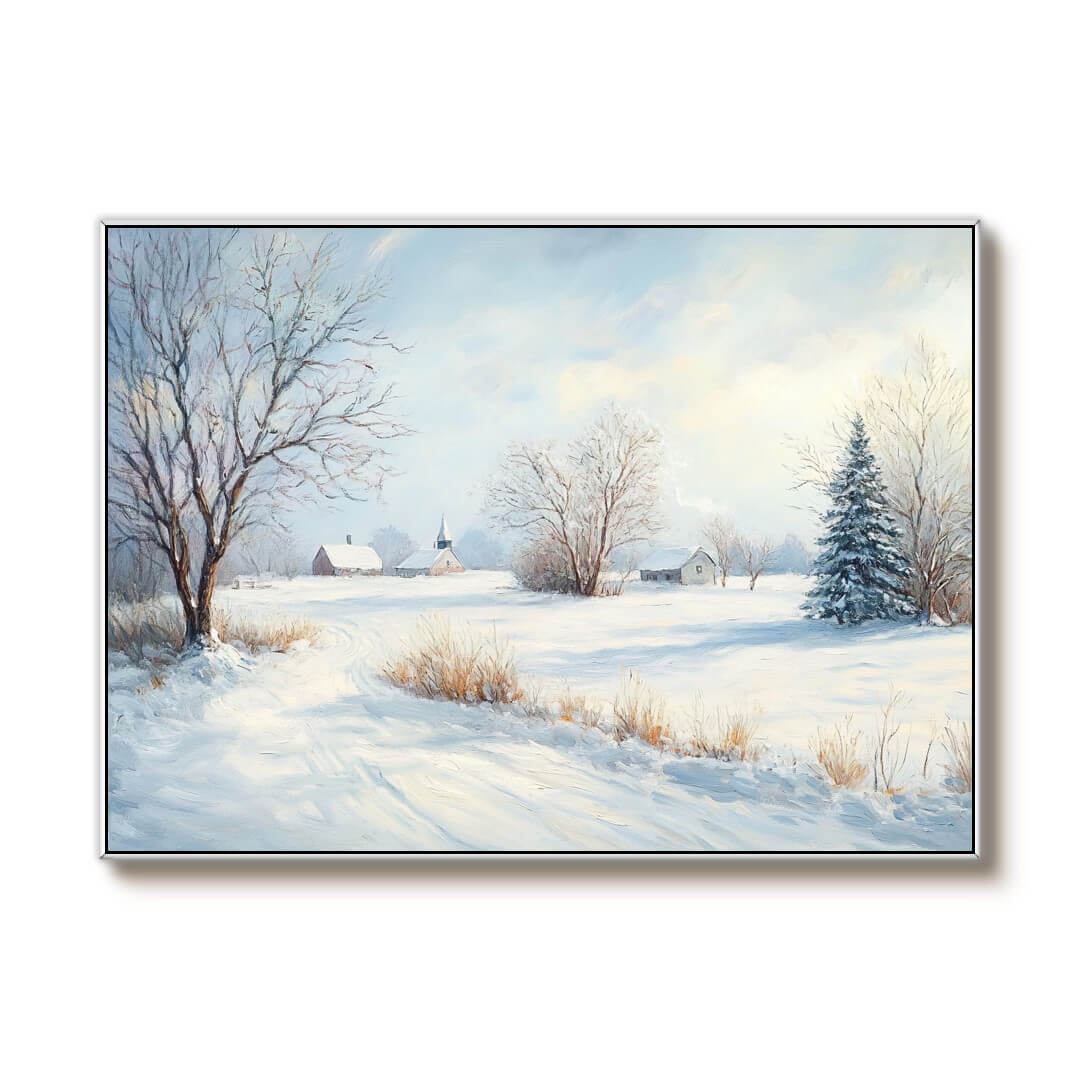 The White Veil - Snowscape Wall Art Painting