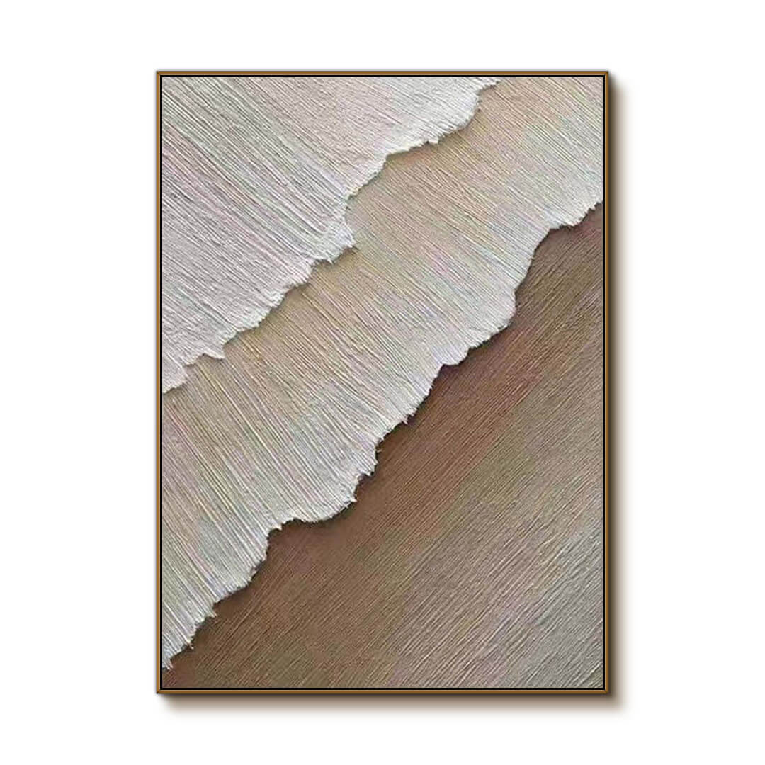 Terra Sway II - Brown Textured Abstract Canvas Art Painting