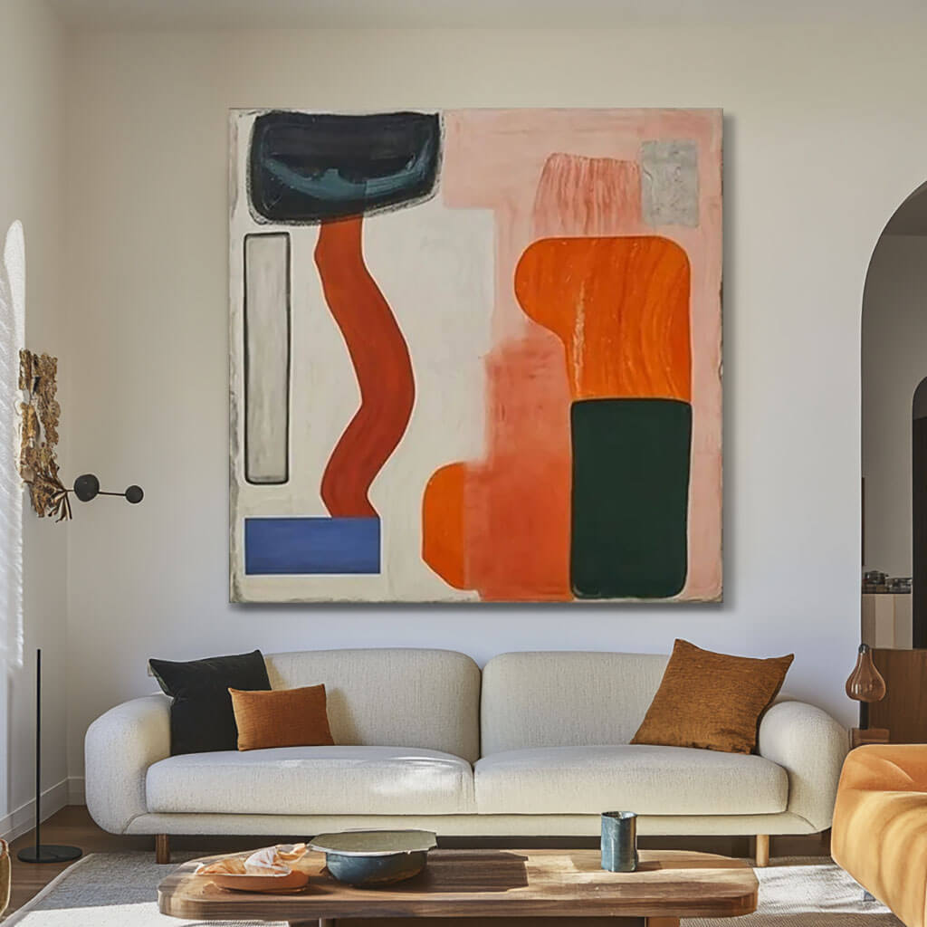 Everything In Its Right Place II - Contemporary Abstract Art Painting