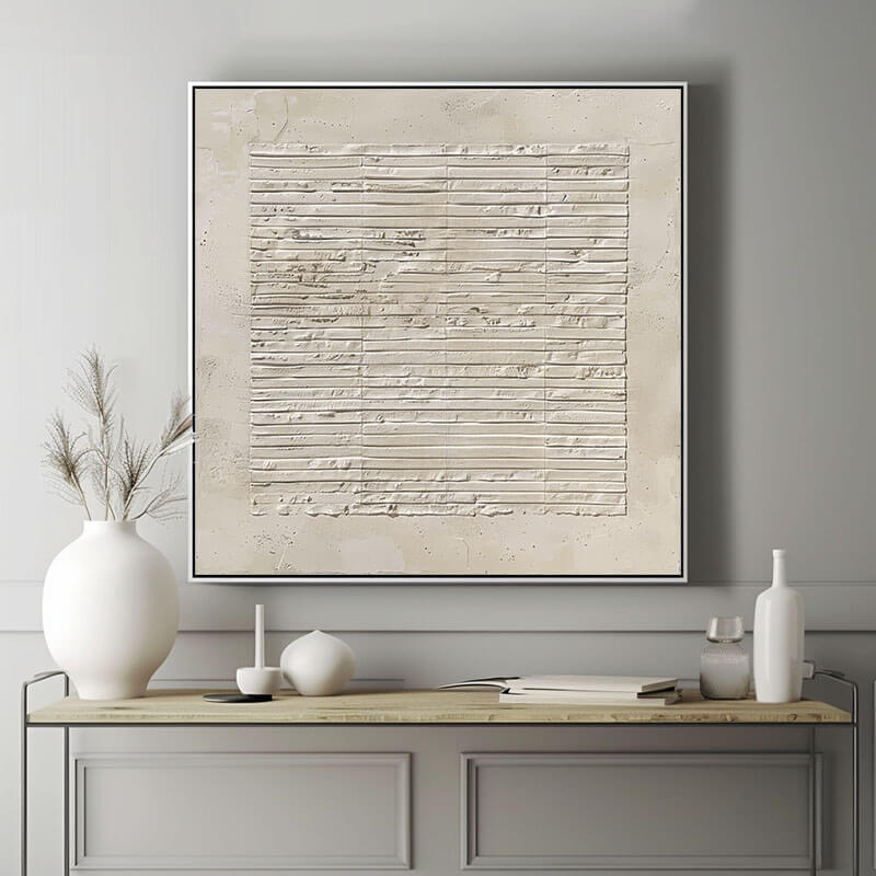 Temporal Textures - Large Wabi Sabi Wall Art Painting
